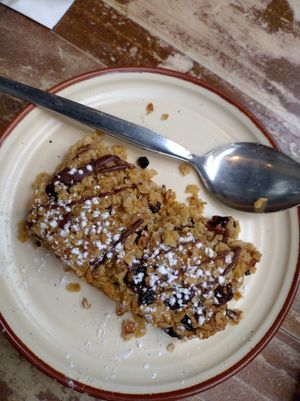 Vegan flapjack at Lemon Leaf in Kinsale