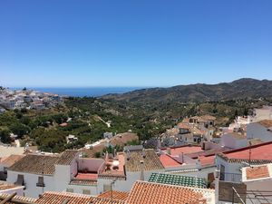 The incredible view  at The Garden Restaurant in Frigiliana