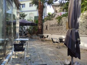 Outside space at Confeitaria Henrique Carvalho in Matosinhos