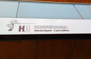 Entrance at Confeitaria Henrique Carvalho in Matosinhos