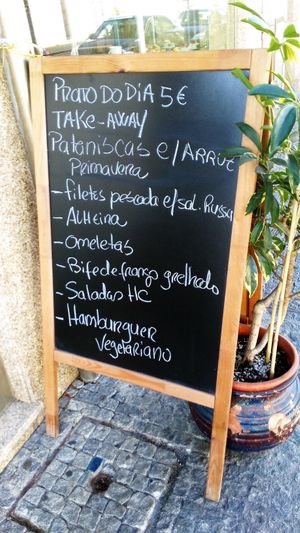 Entrance, in many places vegetarian means plant based at Confeitaria Henrique Carvalho in Matosinhos