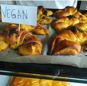 Vegan croissants at Confeitaria Henrique Carvalho in Matosinhos