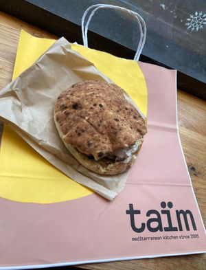 Falafel pita at Taïm - West Village in New York City
