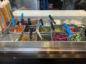 Veggies at Taïm - West Village in New York City