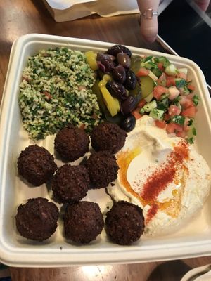 Harissa falafel salad  at Taïm - West Village in New York City