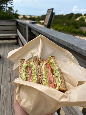 Avocado toastt  at Waveriders Coffee & Deli in Nags Head