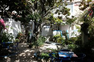 Garden in the back. at TOO Naturally Healthy Food in Lisbon