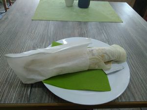 njamnjam, one Dürüm  at Veganes Cigköfte in Limburg