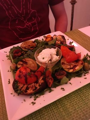 antipasti plate  at Past & Future in Fuerteventura