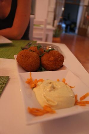 croquettes at Past & Future in Fuerteventura