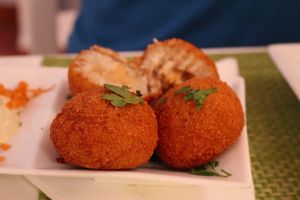 croquettes at Past & Future in Fuerteventura