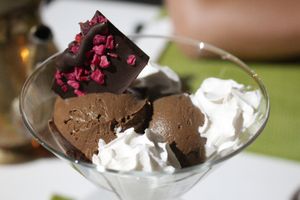 mousse au chocolat at Past & Future in Fuerteventura