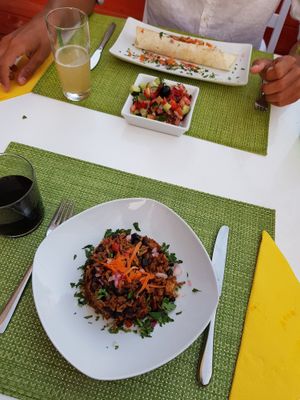 Main: Cuban Risotto and Dürüm at Past & Future in Fuerteventura