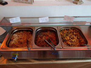 Hot buffet at Past & Future in Fuerteventura
