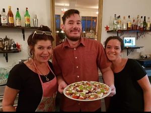 Vegan mozzarela with cashew at Past & Future in Fuerteventura