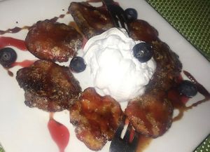 Banana fritters  at Past & Future in Fuerteventura