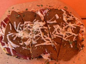 Pepperoni pizzette  at Oak  in Seattle