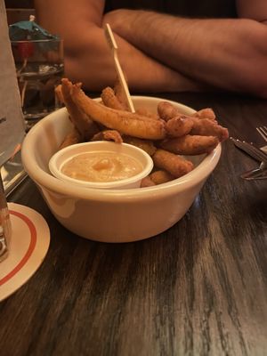 Fried pickles  at Oak  in Seattle