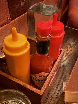 Should’ve known not great with Tabasco as only option   at Oak  in Seattle