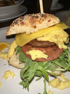 Vegan Oakie Dokie: Just Egg, Chao, veg, chipotle aioli   at Oak  in Seattle