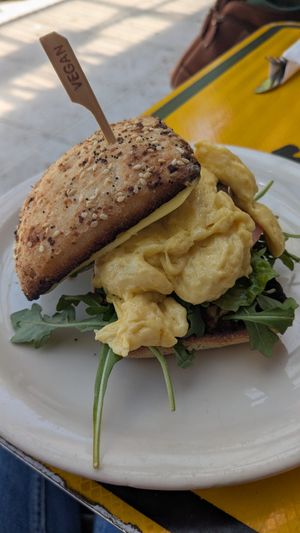 Breakfast sandwich at Oak  in Seattle