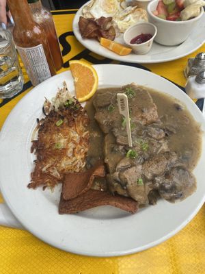 Biscuits and gravyy  at Oak  in Seattle