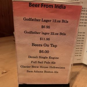 Beer at Bombay Deluxe in Anchorage