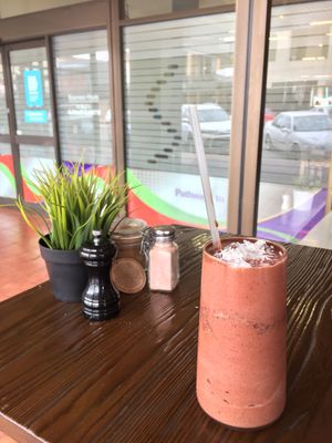 Raspberry Ripe CocoWhip-based smoothie... Yum! at The Silly Goat in Broken Hill
