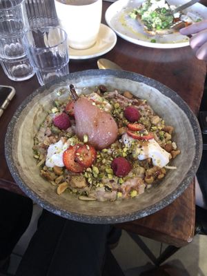 Bircher muesli  at The Silly Goat in Broken Hill