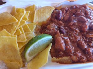 5 bean chilli at Leaf in Hay-on-wye