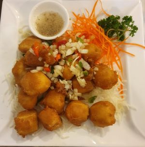 Salt and pepper tofy at Viet Pearl in Northcote