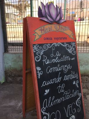 Outside  at Hari Dham in Antofagasta