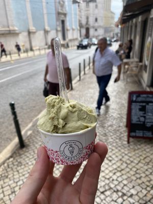 Vegan pistachio  at Sublime Sorbettino in Lisbon