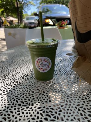 Green Monstah Smoothie  at Mother Juice - Newbury St in Boston
