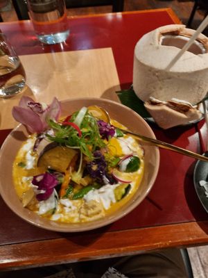 Red curry tofu + veges at Ummarin Thai in Randwick