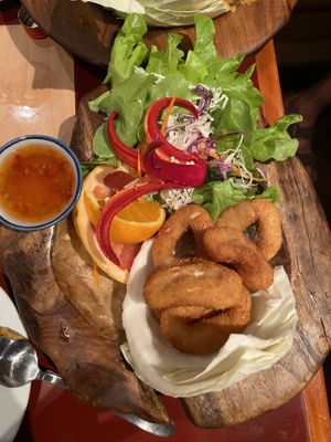 Faux calamari  #Veganuary at Ummarin Thai in Randwick