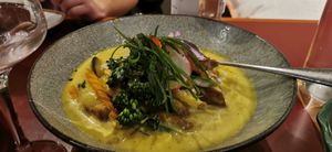 Green curry with vegan duck at Ummarin Thai in Randwick