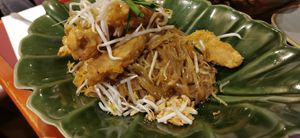 Pad thai with vegan chicken at Ummarin Thai in Randwick