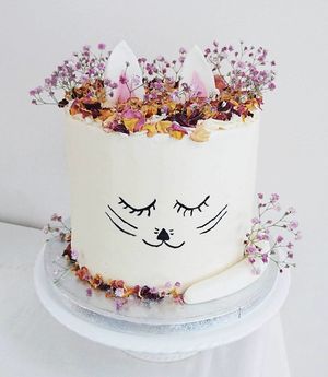 Vegan kitty cake. at Vic's Vegan Bakes in Hereford