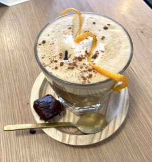 "Rainy Day" coffee drink   at Vero Caffe in Bruges