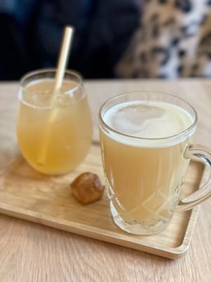 Do try their hot apple juice!!  at Vero Caffe in Bruges