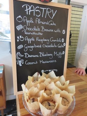 bord with options (2016) at Vero Caffe in Bruges