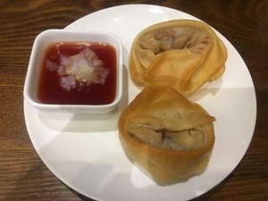 fried ravioli at Yihua Yiye in Chongqing