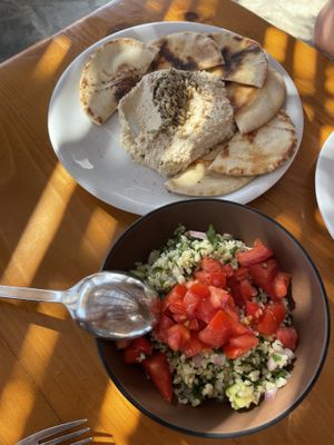   at Fokos Taverna in Mykonos