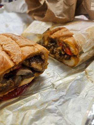 Philly cheese at Veggie Castle in Jamaica