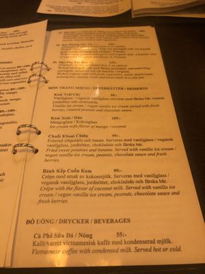 Also vegan desserts  at Bun Bo Hue in Stockholm