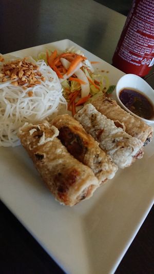 Spring rolls for lunch, 140 sek at Bun Bo Hue in Stockholm