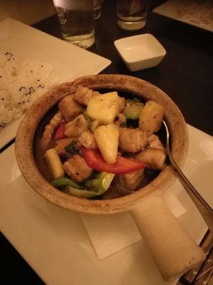 Dau phu xao rau, sooo good! at Bun Bo Hue in Stockholm