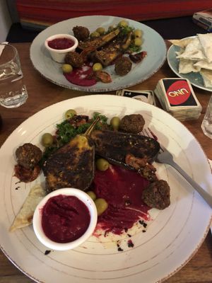 Delicous Mezze About (Vegan version) at Cafe Stepping Stone in Cartagena