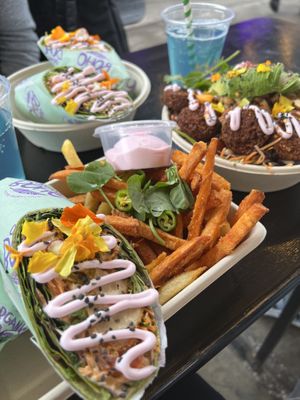 Wrap with nuggets (need more nuggets though)  at The Organic Boho in Copenhagen